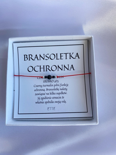 Bransoletka Ochronna srebro 925