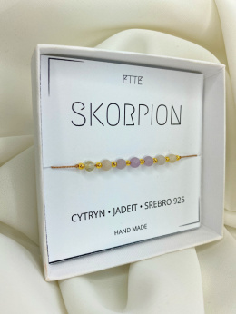 Bransoletka Zodiakalna SKORPION kolekcja REGULAR