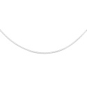Łańcuszek ozdobny srebrny pr. 925 kostka wenecka, diamentowana, ~0,7 mm, 42cm B23